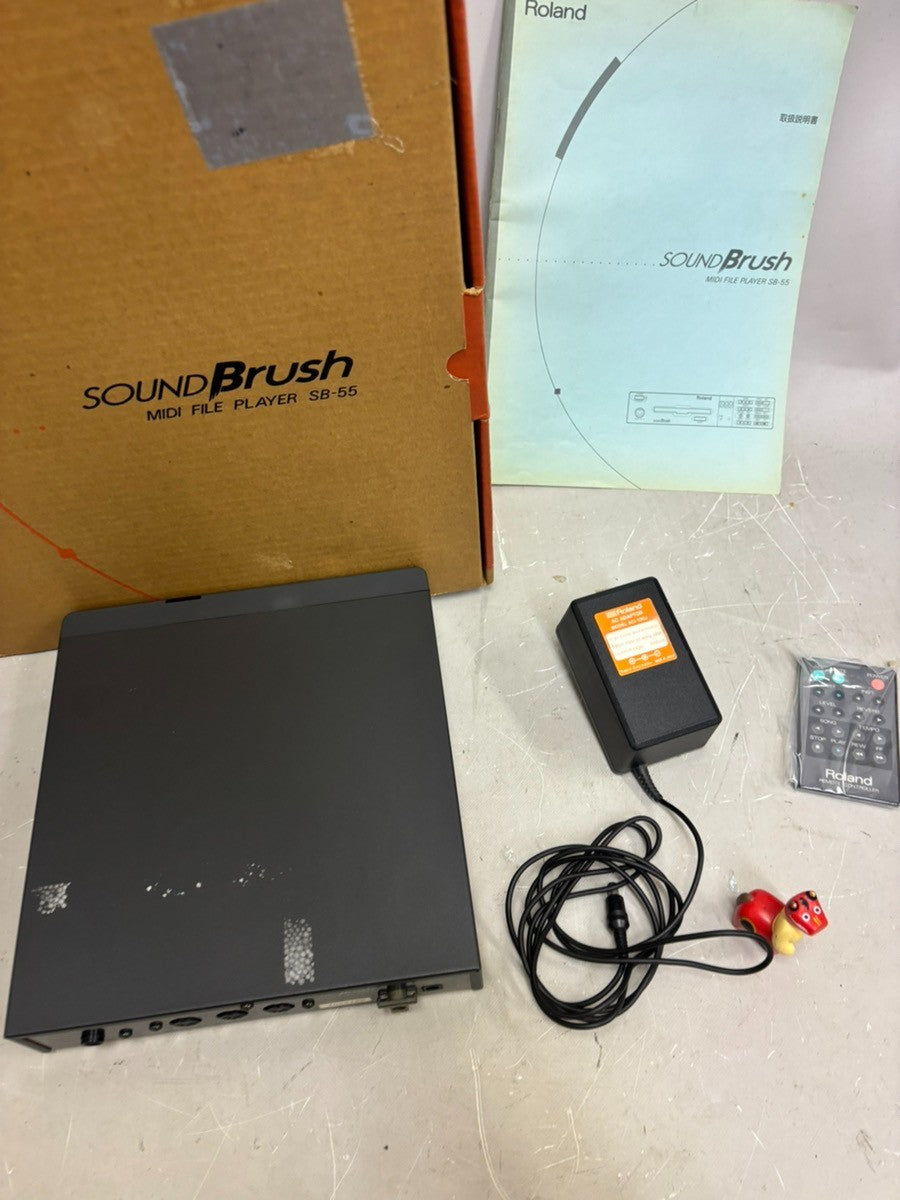 Roland SB-55 Sound Brush MIDI File Player Tested with Box Remote Adapter