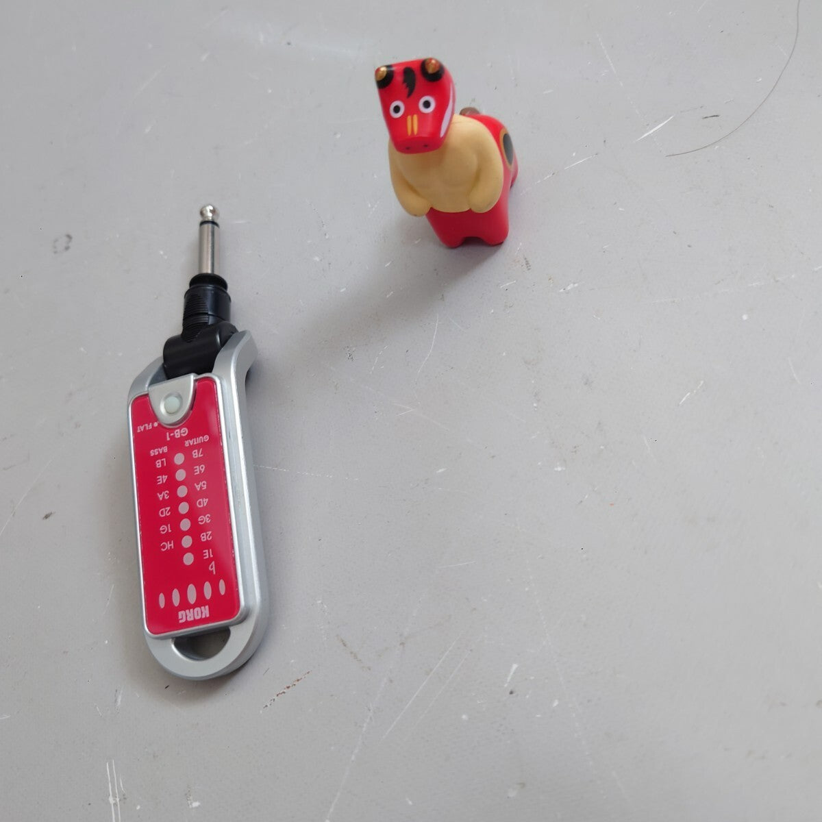 Tested KORG plug-in Tuner pitchjack Guitar Bass GB-1 pitch jack From Japan RED