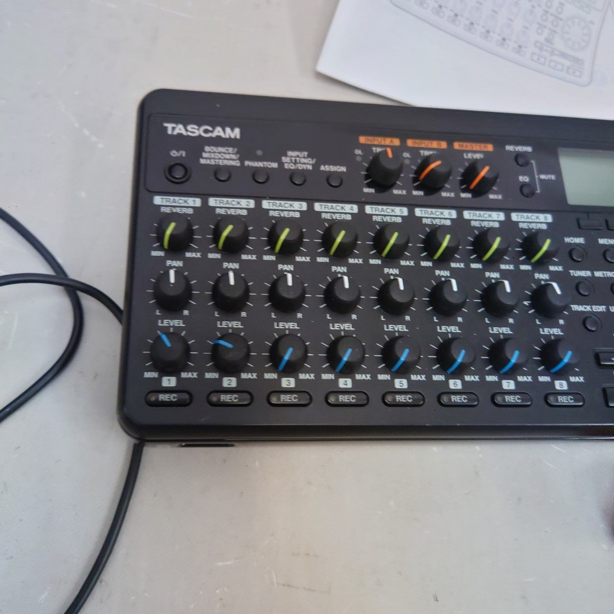 TASCAM DP-008EX Digital Multitrack Recorder with Manual from Japan
