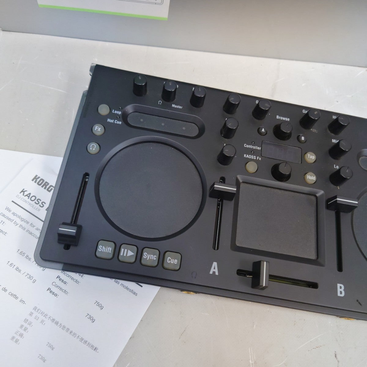 KORG KAOSS DJ USB DJ Controller Touchpad Mixer with Box and Manuals from Japan