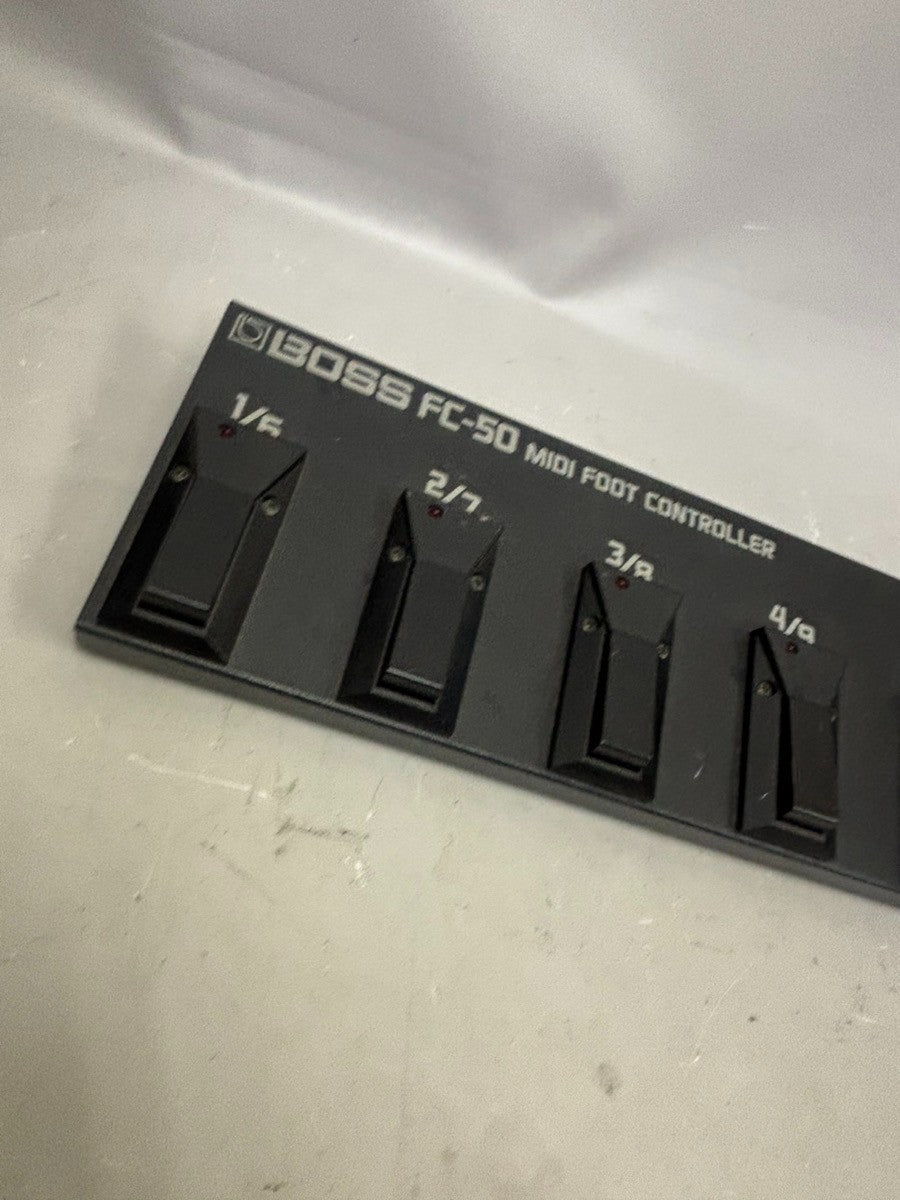 Boss FC-50 MIDI Foot Controller Tested Vintage Guitar Synth Pedalboard Japan