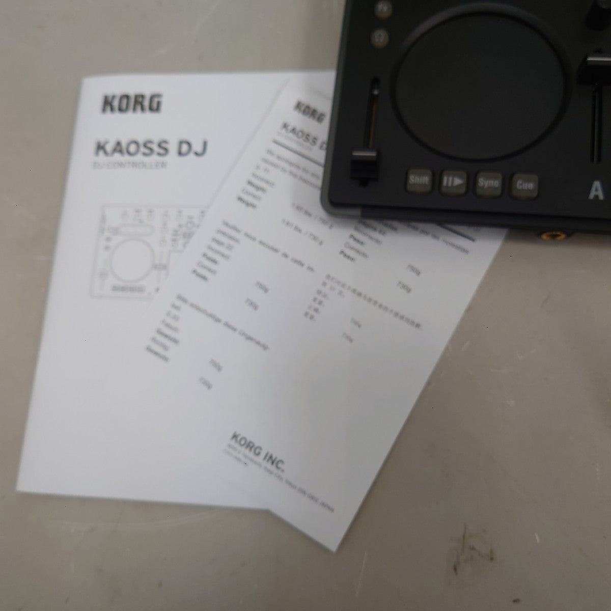 KORG KAOSS DJ USB DJ Controller Touchpad Mixer with Box and Manuals from Japan