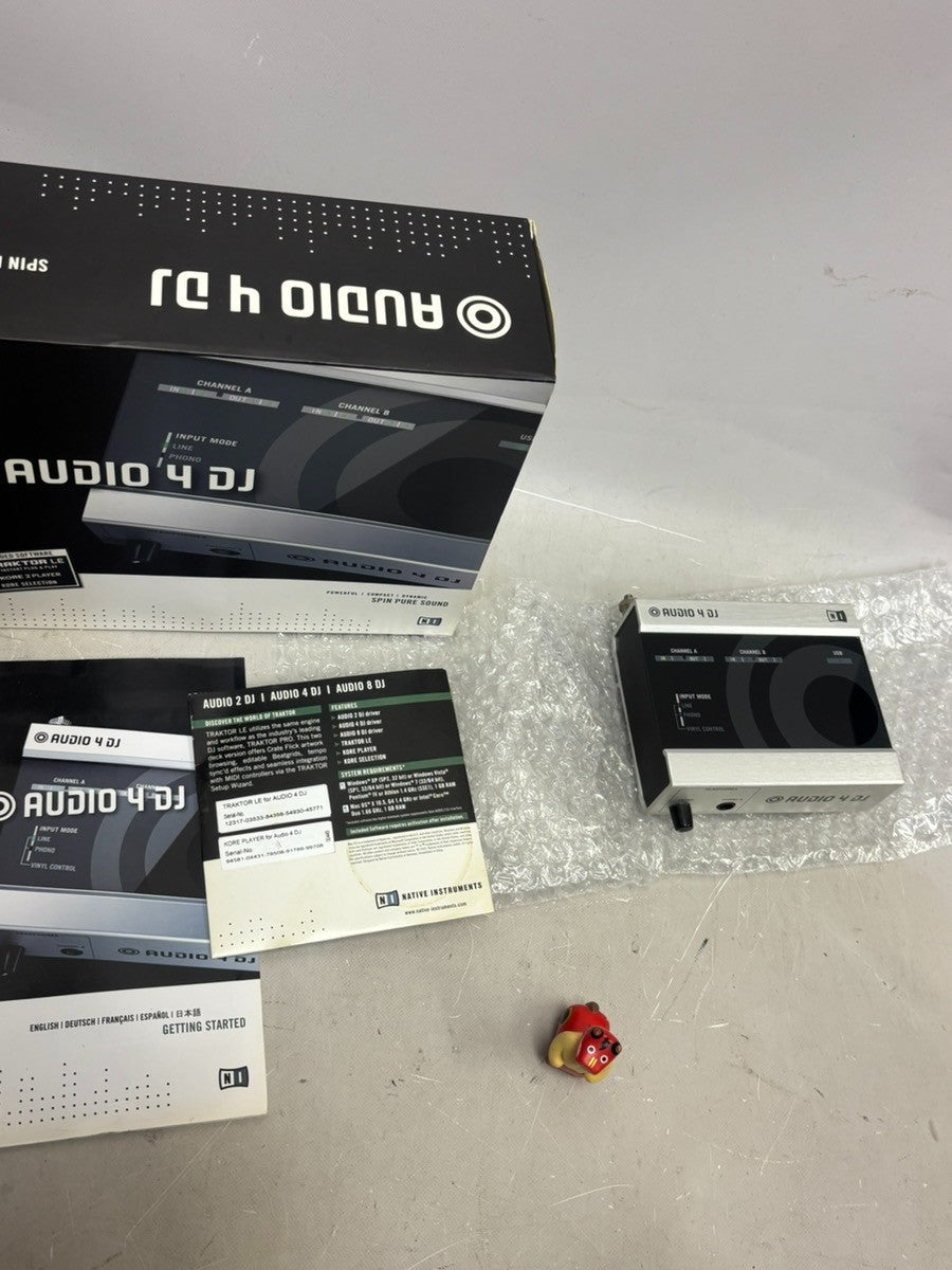 Native Instruments Audio 4 DJ USB Interface with Box Tested Japan