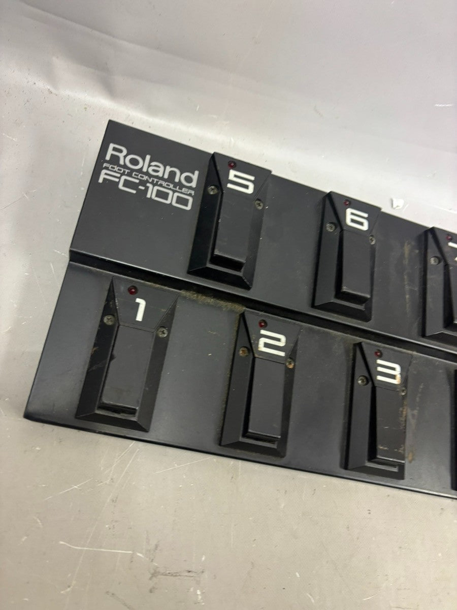 Roland FC-100 Foot Controller MIDI Pedal Switcher Tested Working from Japan