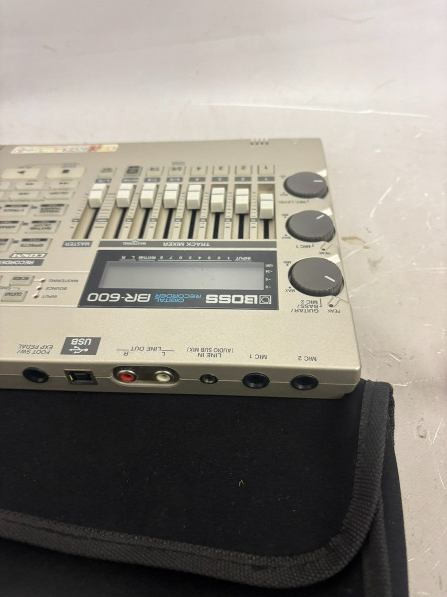 BOSS BR600 Digital Multitrack Recorder 8Track Portable Studio with Case Tested
