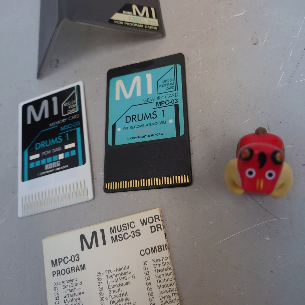 KORG M1 MPC-03 MSC-03 Drums 1 Memory Card Set PCM Program Card from Japan