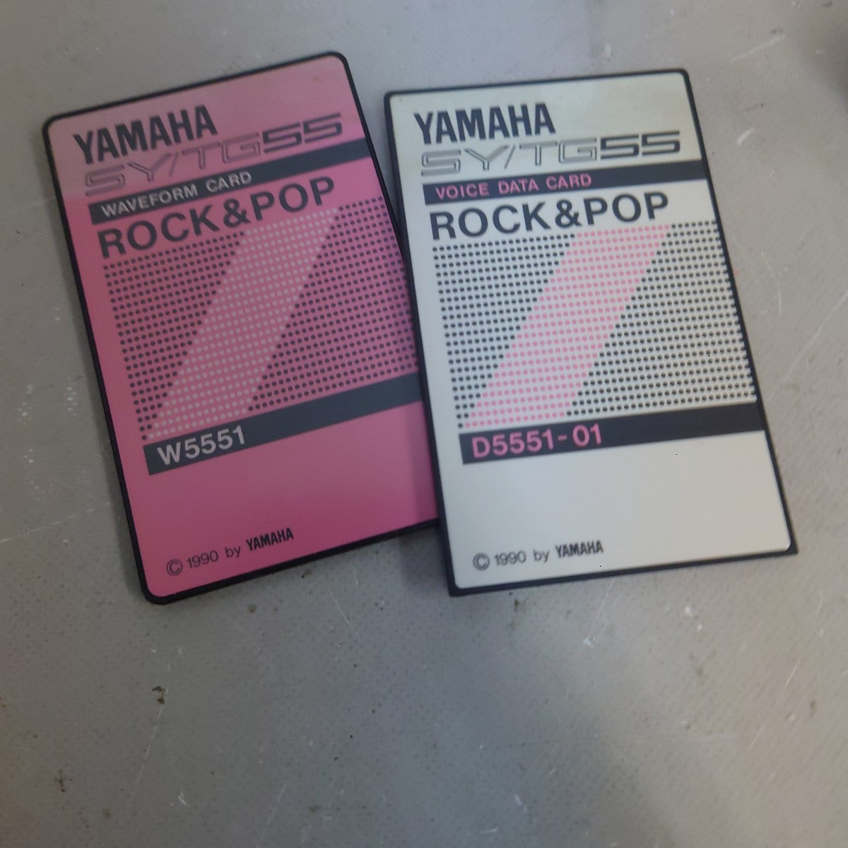 Yamaha SY/TG55 Rock & Pop Waveform Voice Data Card Set from Japan