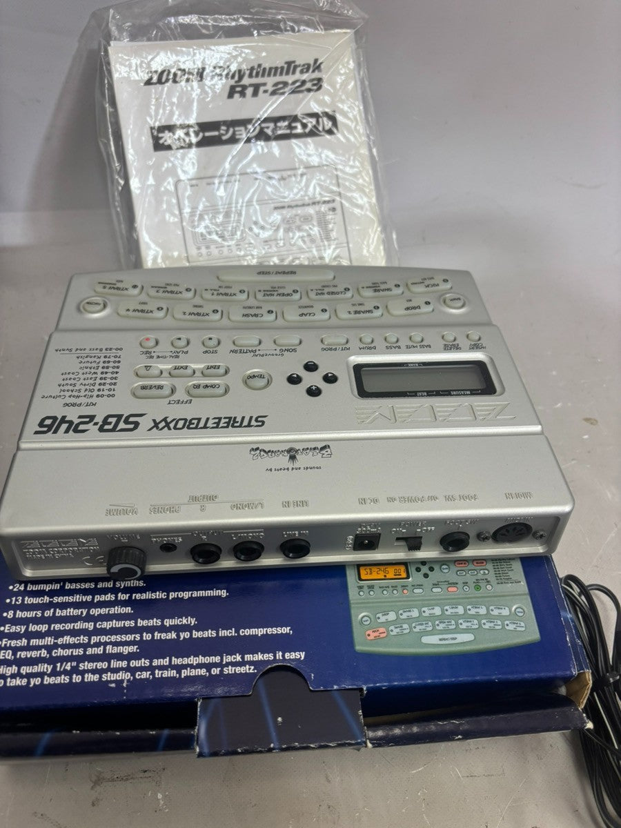 ZOOM SB-246 Streetboxx Drum Machine Groove Sampler from Japan