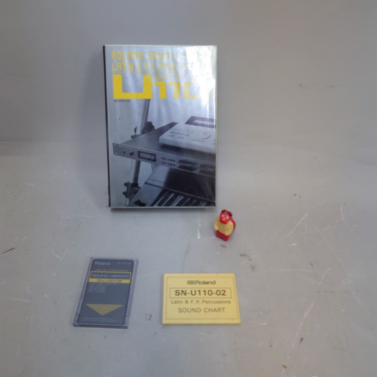 Roland SN-U110-02 Latin & FX Percussions Sound Library Card with Case from Japan