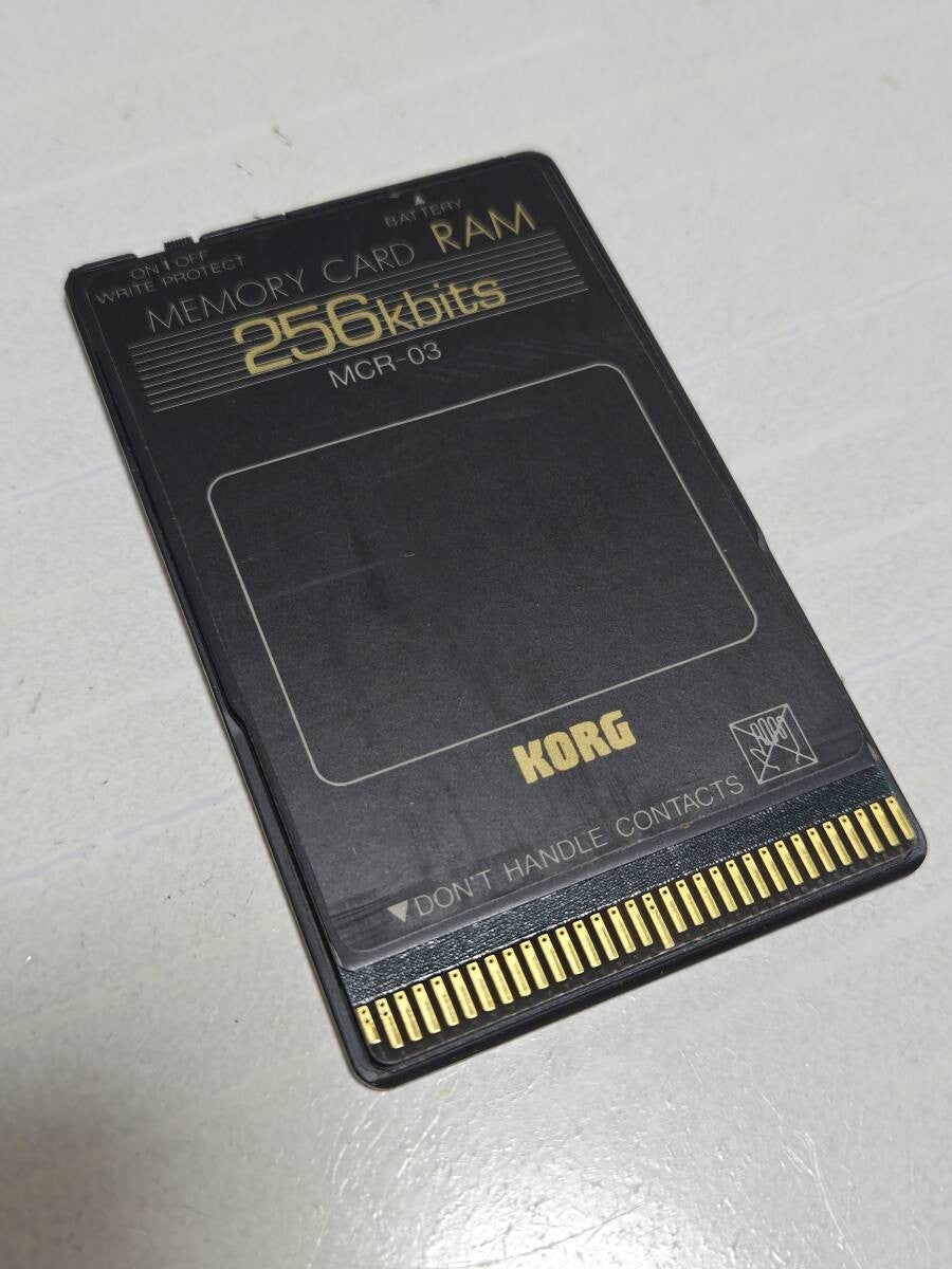 KORG MCR-03 256kbits RAM Memory Card FREE SHIPPING