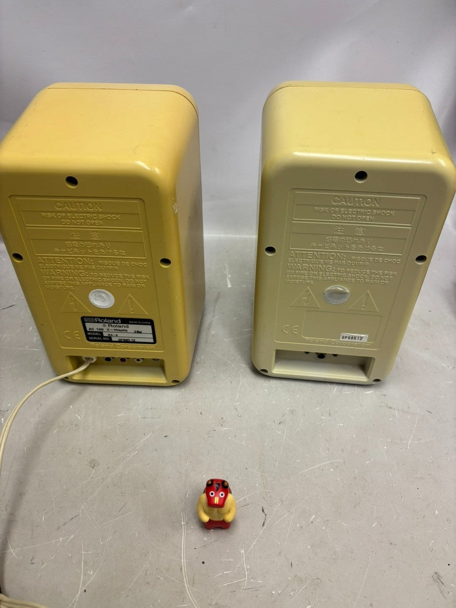 Roland MA-8 Micro Monitor Stereo Speakers Pair Tested Working from Japan