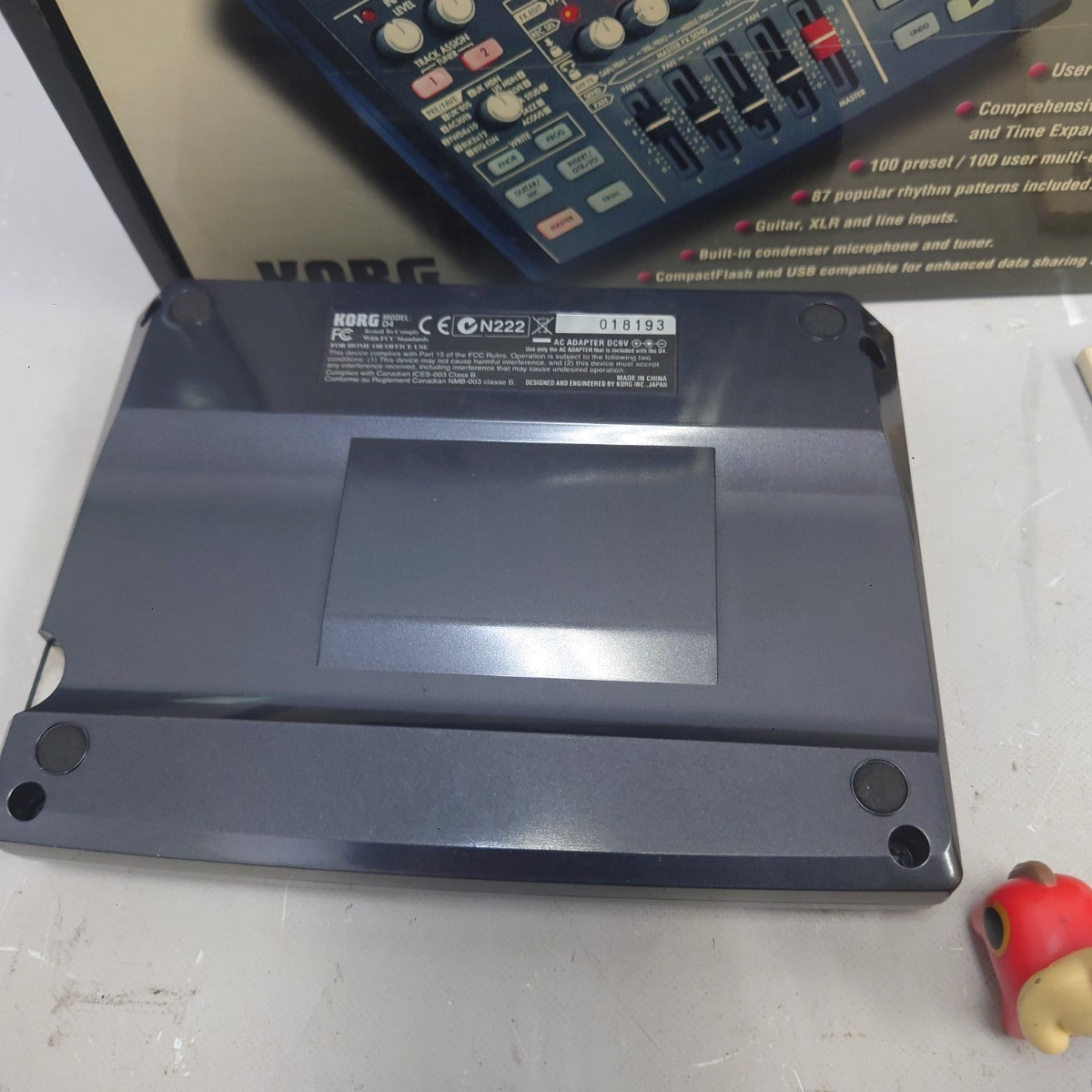 KORG D4 4-Track Digital Recorder 24-Bit from Japan Tested
