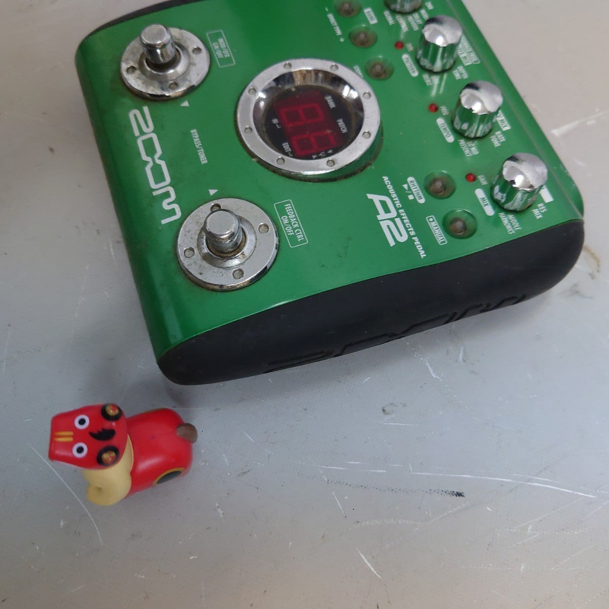 ZOOM A2 Acoustic Guitar Multi Effects Pedal Processor Green from Japan