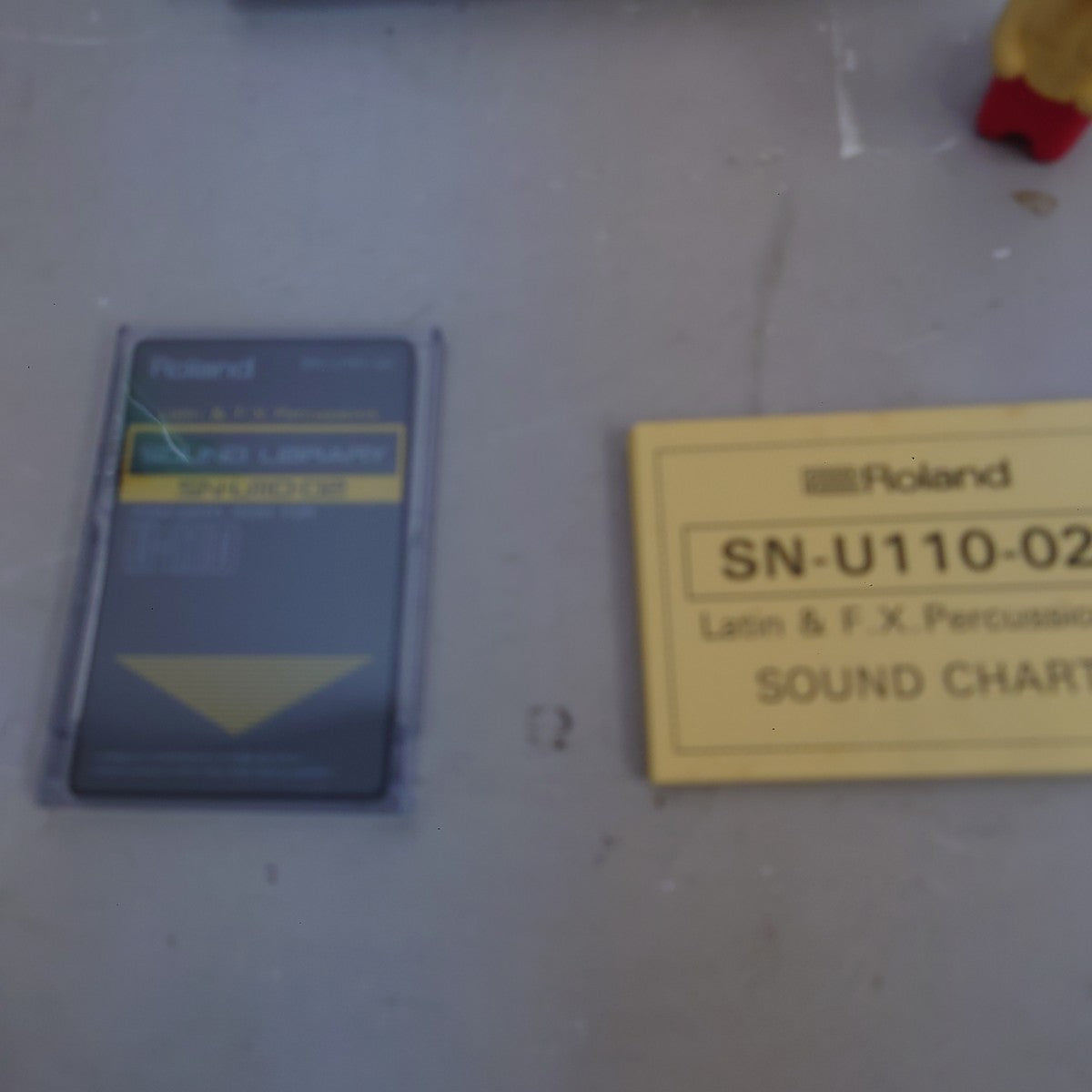 Roland SN-U110-02 Latin & FX Percussions Sound Library Card with Case from Japan