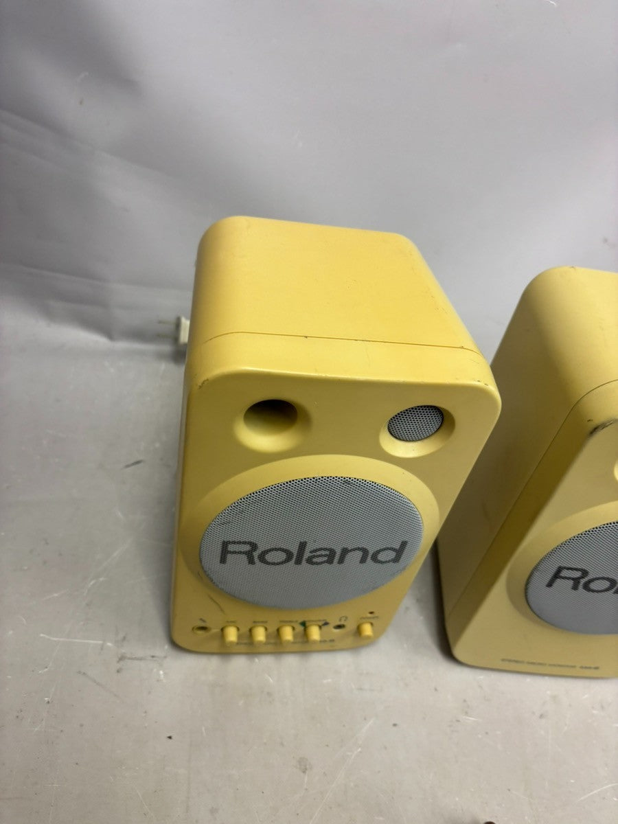 Roland MA-8 Micro Monitor Stereo Speakers Pair Tested Working from Japan