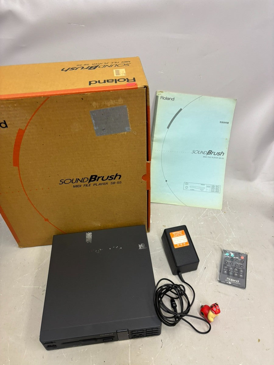 Roland SB-55 Sound Brush MIDI File Player Tested with Box Remote Adapter