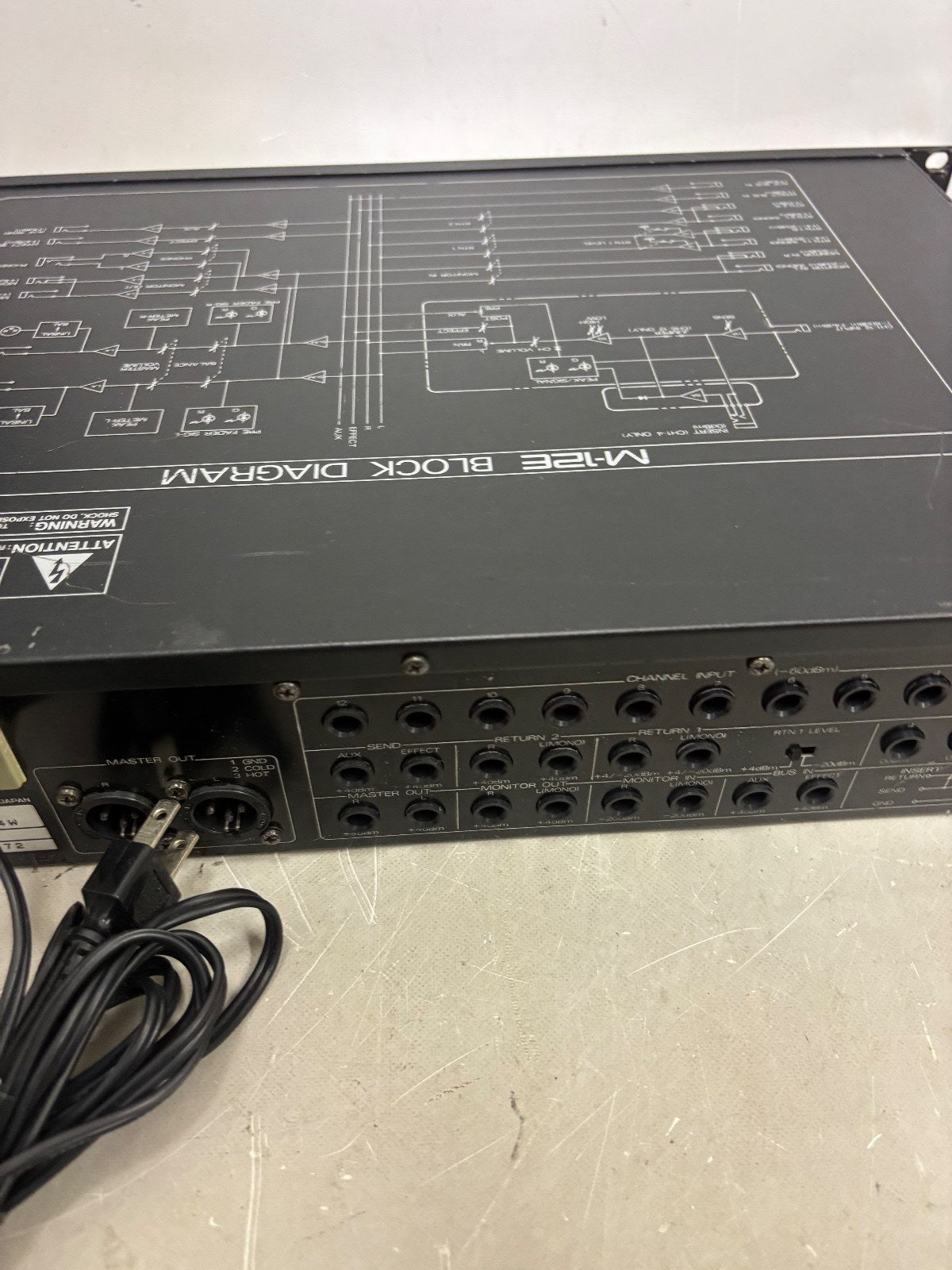 Roland M12E 12 Channel Rack Mixer Audio Line Mixer Tested