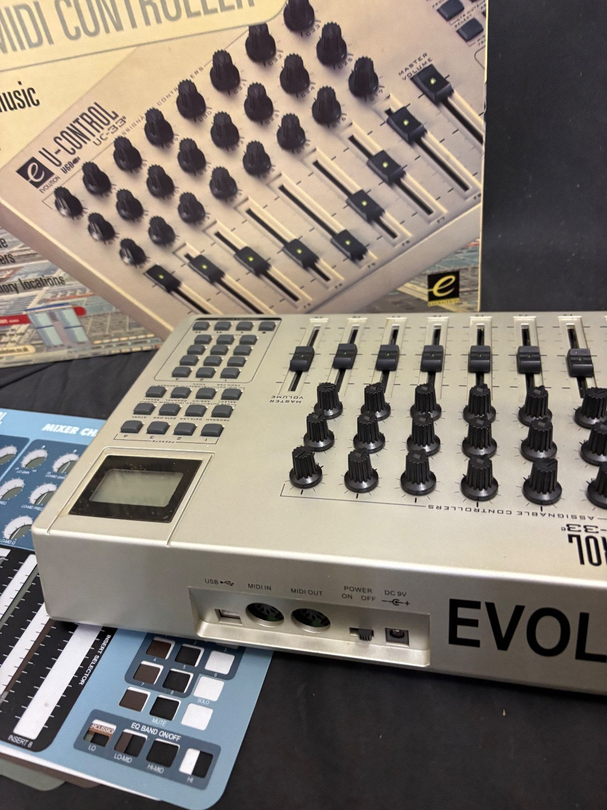Evolution U-Control UC-33 USB MIDI Controller – Tested – Box &  Overlays
