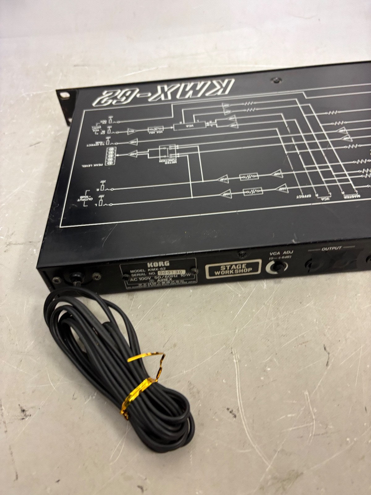 Korg KMX-62 Keyboard Mixer Rackmount not tested