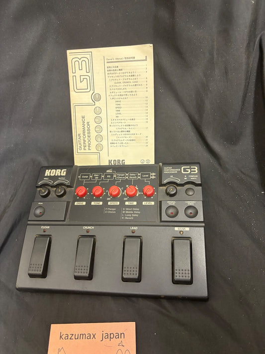 Korg ToneWorks G3 Guitar Performance Processor Multi Effects Pedal Tested