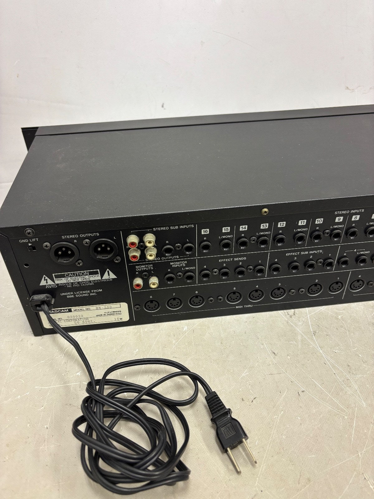 TASCAM MM-200 Analog Mixer Tested Working From Japan
