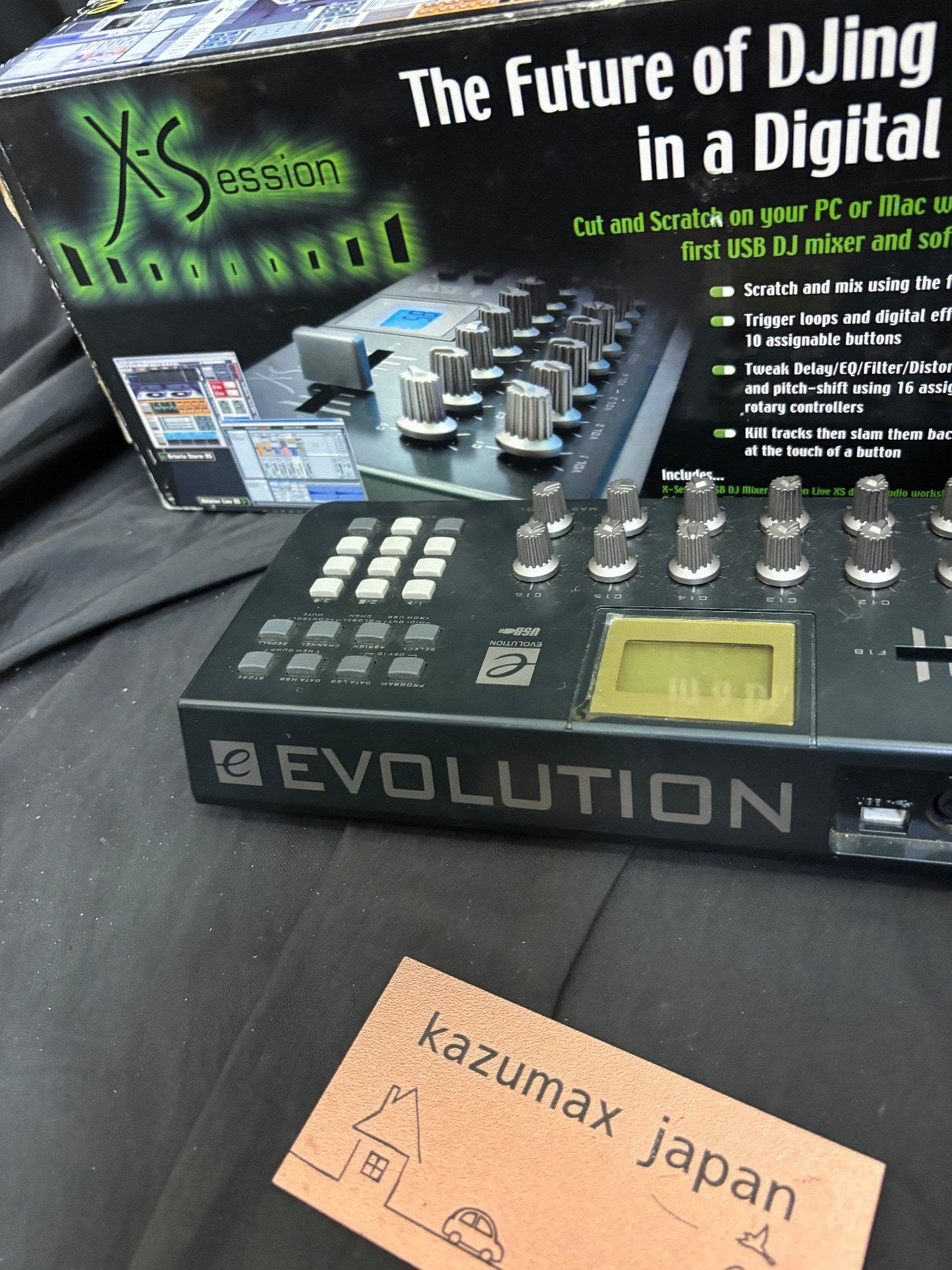 NEW Evolution X-Session DJ USB/Midi Controller MIDI IN & OUT Gun Metal Grey