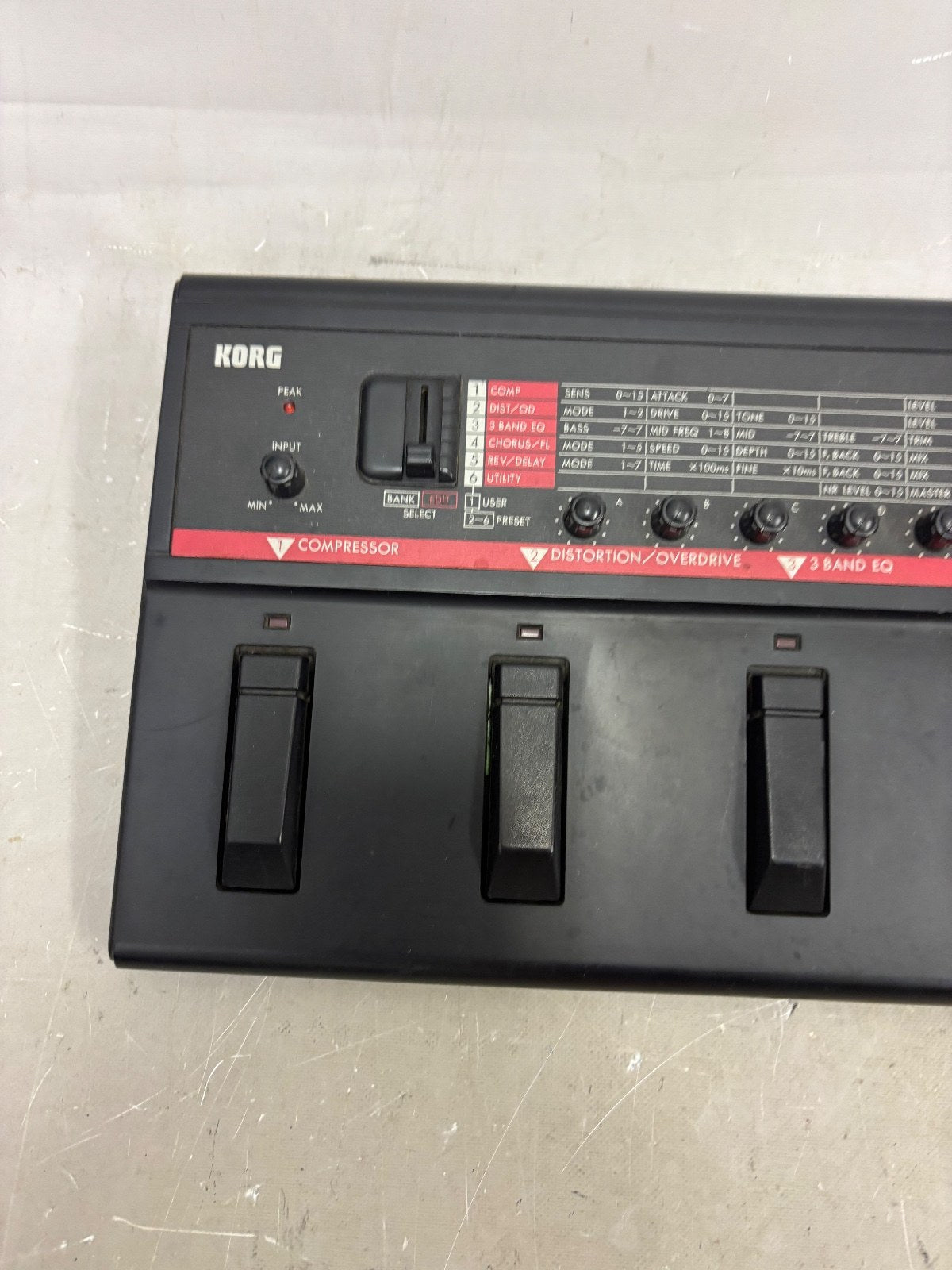 Korg A5 Guitar Performance Signal Processor Multi Effects Unit Tested