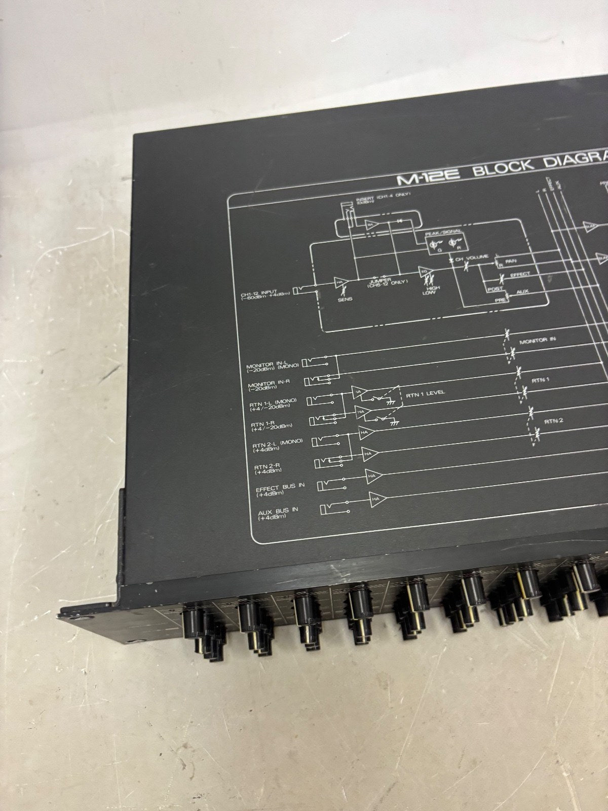Roland M12E 12 Channel Rack Mixer Audio Line Mixer Tested