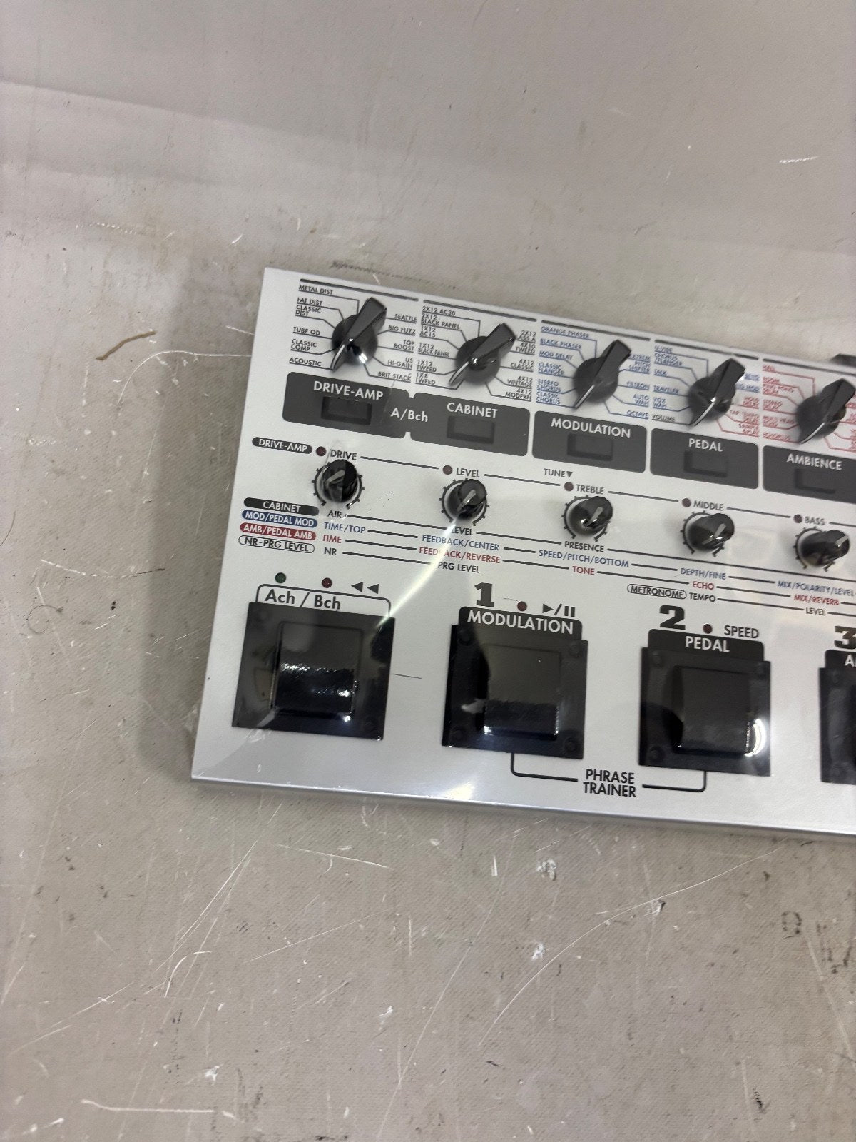 Korg AX1500G Guitar Multi Effects Processor Amp Modeling Expression Pedal Tested