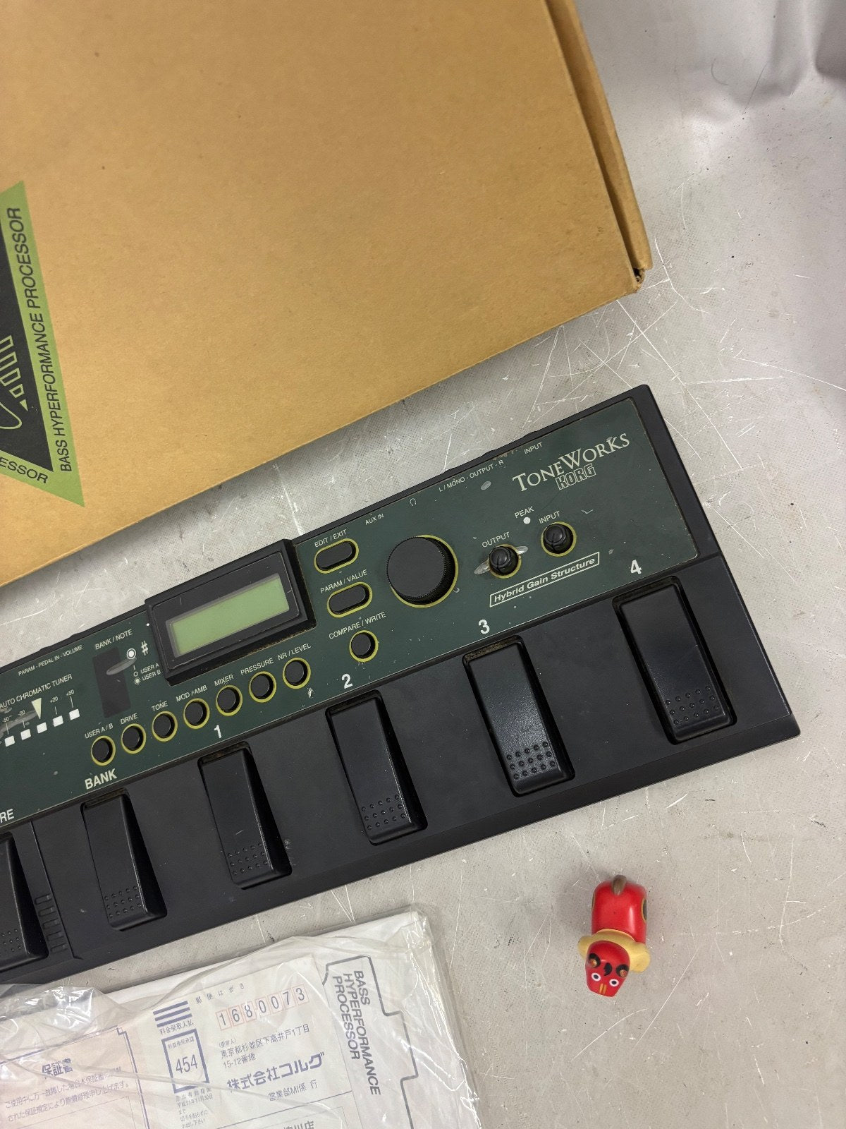 Korg AX300B Bass Multi-Effects Pedal ToneWorks Processor Confirmed Operation