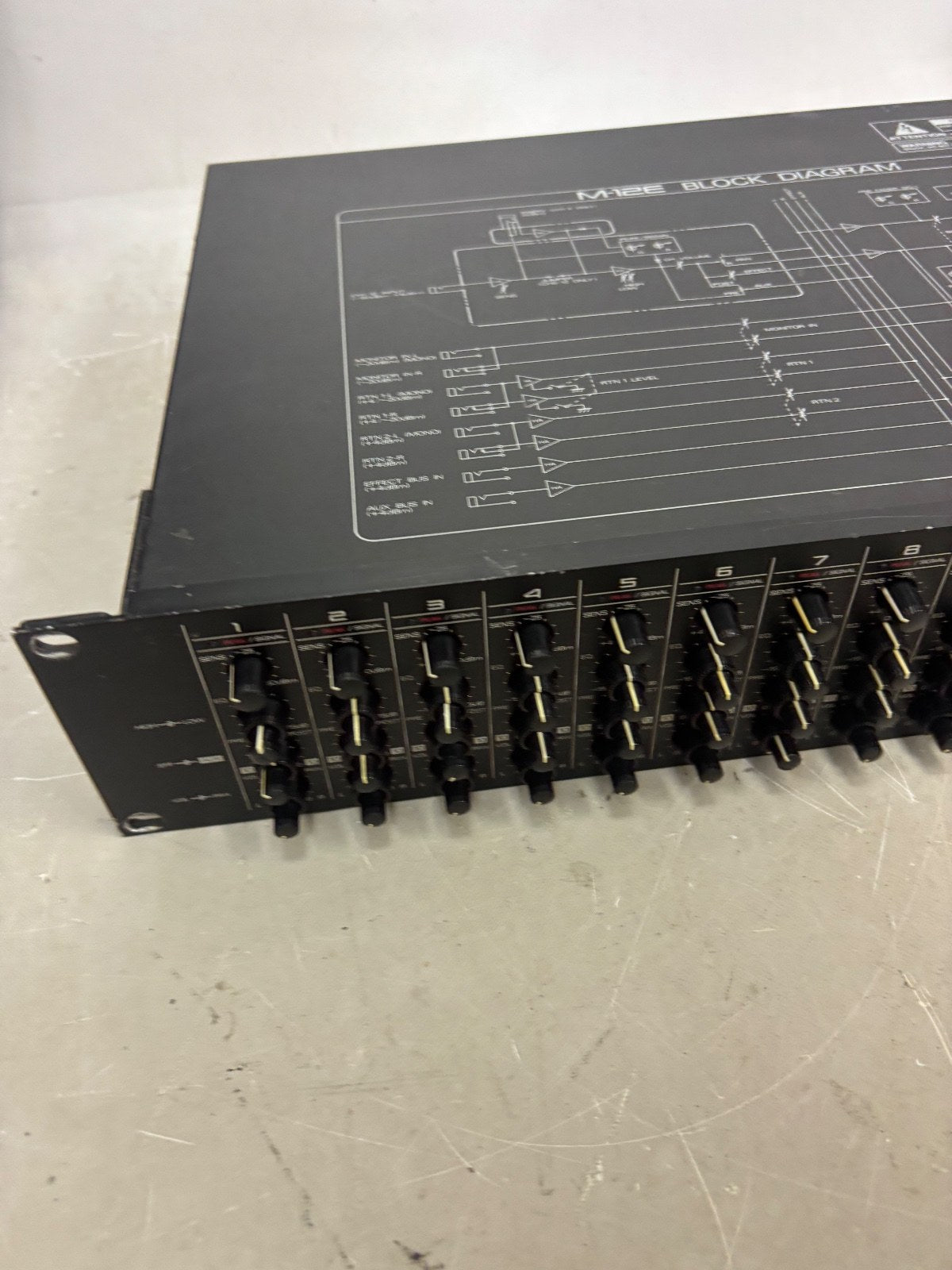 Roland M12E 12 Channel Rack Mixer Audio Line Mixer Tested