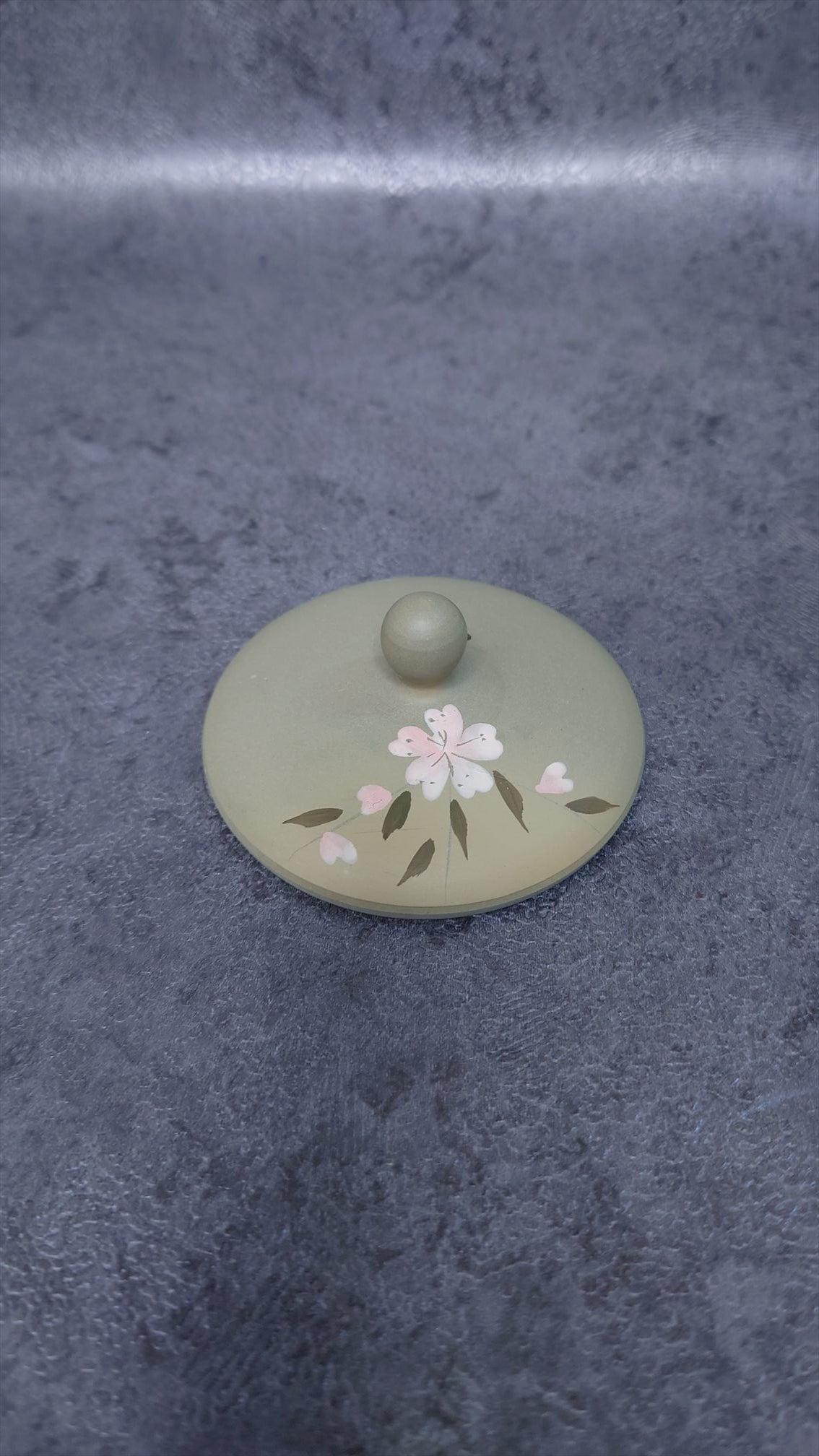 Teapot | Tokoname ware pottery | Mugwort mud weeping cherry blossom teapot 210cc