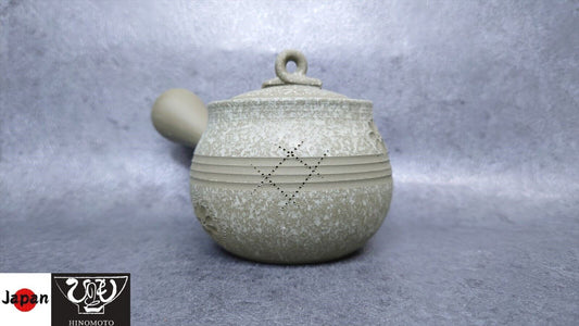 Teapot | Tokoname ware | refreshing lucky bag flower cut teapot pottery 230CC